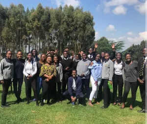 Myself and year 12 St. Andrew’s Turi students in Kenya at the end of their 2-day career launchpad in 2019